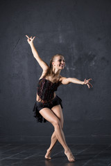 Fototapeta na wymiar Dance is her life