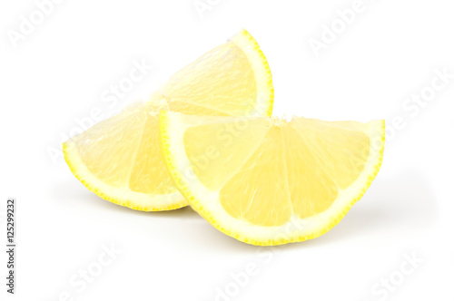 "Two wedges of fresh lemon on white background" Stock photo and royalty-free images on Fotolia