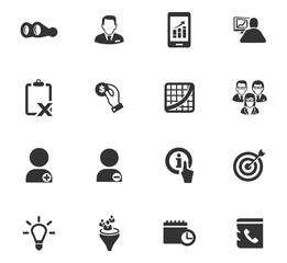 Business icons set