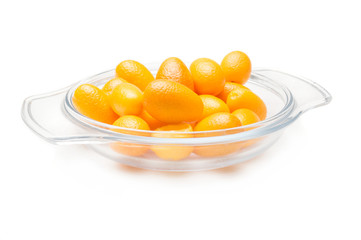 Kumquat cumquat on a white background