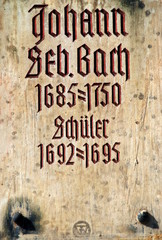 Eisenach - Tafel am Martin-Luther-Gymnasium