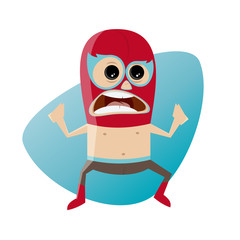 mexican luchador wrestling clipart