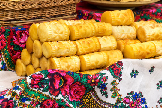 Oscypek, Oszczypek is a smoked cheese made of salted sheep milk exclusively in the Tatra Mountains region of Poland