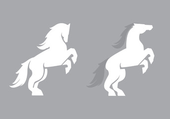 Vector horse logo template. Horse icon art.