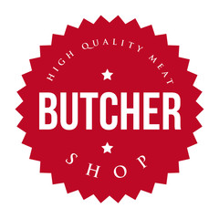 Butcher Shop vintage stamp vector