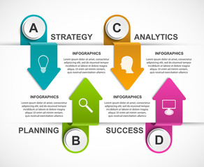 Abstract options infographics template.