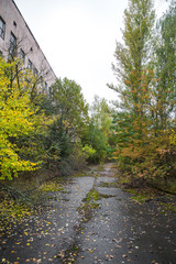 Krankenhaus in Prypjat bei Chernobyl