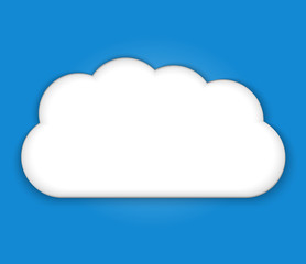 Cloud vector icon. Cloud weather symbols. Vector illustration.