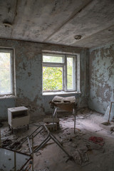 Krankenhaus in Prypjat bei Chernobyl