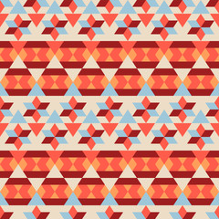 Seamless pattern with bright geometric shapes.