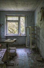 Krankenhaus in Prypjat bei Chernobyl