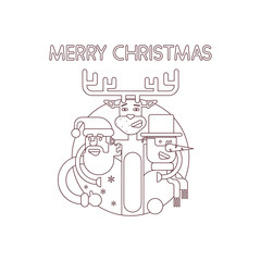 merry christmas line