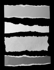 Torn papers