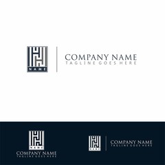 logo for business company with letter H