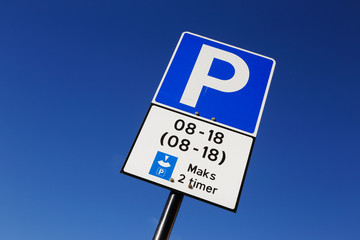 Free parking two hours with disc parking