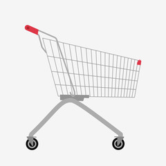 Shopping cart Vector illustration.