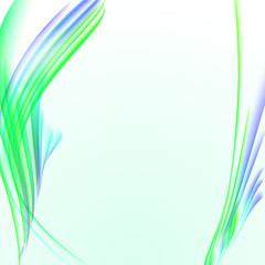 Abstract white background with green striped texture, blank copy space, vector illustration