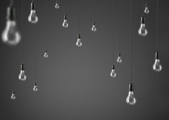 Fototapeta na wymiar Lamp light bulbs. 3D illustration