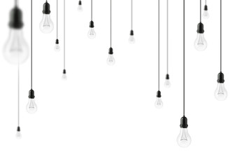 Lamp light bulbs. 3D illustration