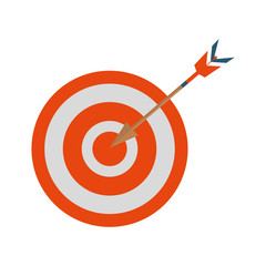 arrow target isolated icon vector illustration design