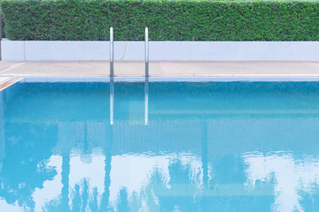 Swimming pool, Blue spa swimming pool with clean water