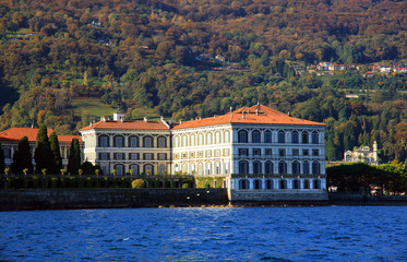 Scenic view of Isola Bella on Lake Maggiore, Italy, Europe