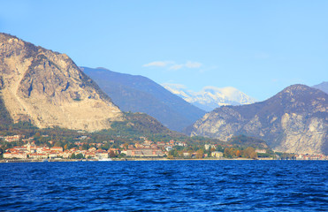 Fototapeta premium Scenic view of Lake Maggiore, Italy, Europe