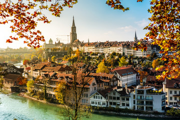 Berner Altstadt im Herbst, Schweiz