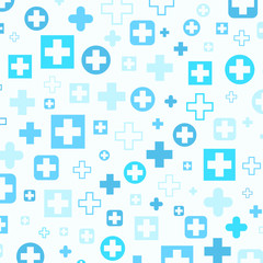 Medical background, Blue crosses, vector illustration design