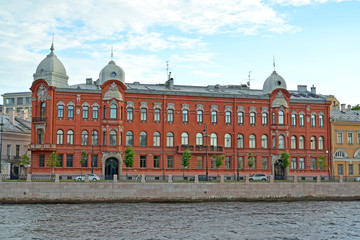 Fototapeta na wymiar Profitable house of A. A. Stenbok-Fermor. Makarov Embankment, 12