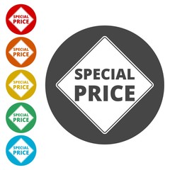 Special price circle icon 