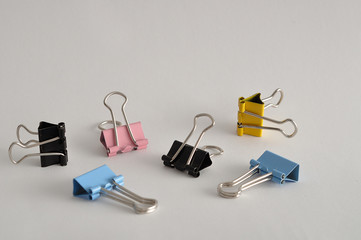 Colorful binder clips
