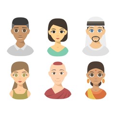 People nationality race vector illustration.