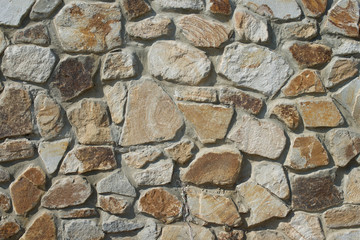 Natural rough stone wall - texture