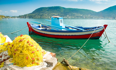 Fishing Boat and Nets