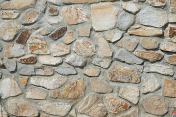 Natural rough stone wall - texture - 125312622