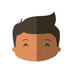 happy boy character avatar vector illustration design