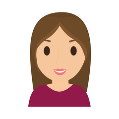 teen girl character avatar vector illustration design