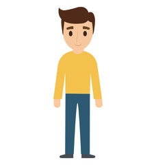 teen boy character avatar vector illustration design