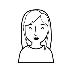 teen girl character avatar vector illustration design