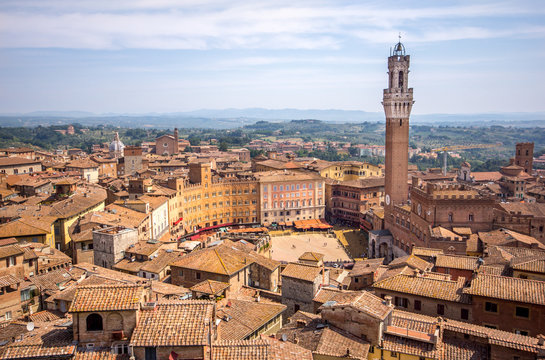 Panorama de Sienne, Toscane
