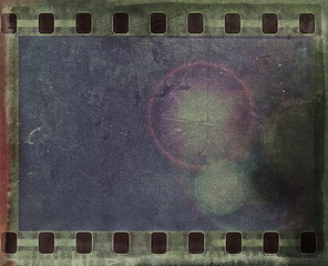 grunge film strip background and texture