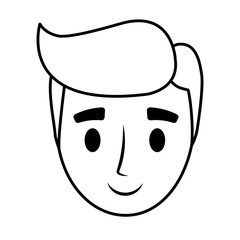 Obraz na płótnie Canvas teen boy character avatar vector illustration design