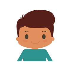 happy boy character avatar vector illustration design