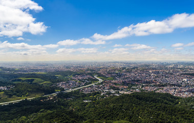 Fototapeta na wymiar Vista da cidade de São Paulo, Brasil.