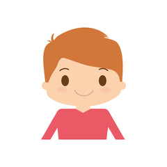 happy boy character avatar vector illustration design