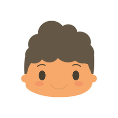 happy boy character avatar vector illustration design