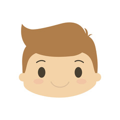 happy boy character avatar vector illustration design