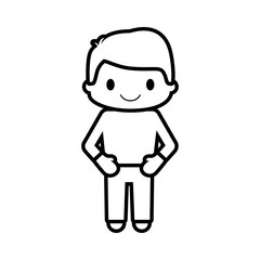 Fototapeta na wymiar happy boy character avatar vector illustration design