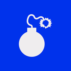 bomb icon stock vector illustration flat design